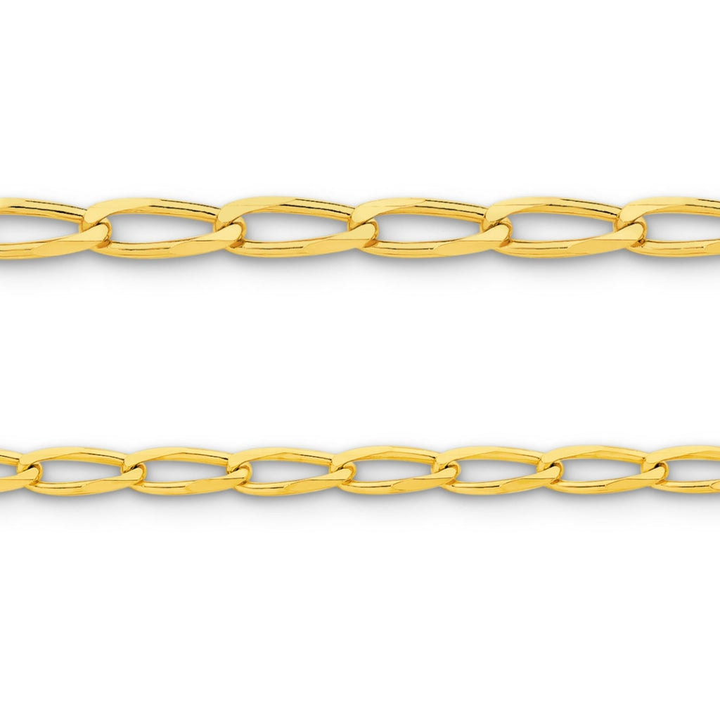 Chain Rol 9ct Yellow Gold - Chicago Long Curb - Chain Roll