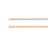 9ct Rose Gold - Cable - Bracelet Chain