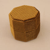 Caramel Brown - Octagon Earring Box