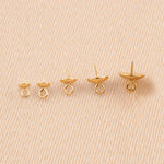 18ct Yellow Gold - Round Pearl Cup Setting