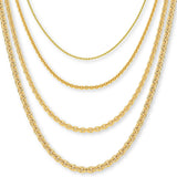 18ct Yellow Gold - Cable - Necklace Chain