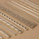 925 Sterling Silver - Pattern "F" - Embossed Strip