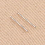 14ct White Gold - Single Notch Earring Posts