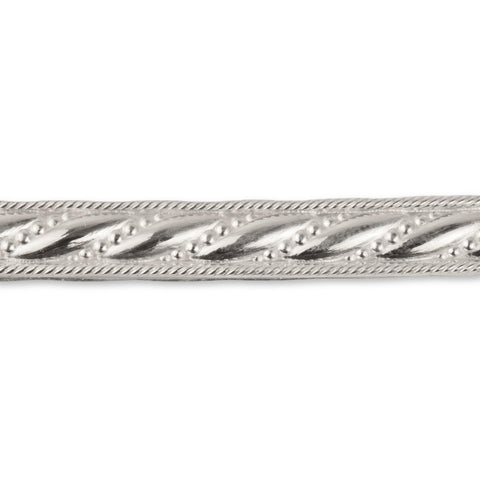 925er Sterlingsilber – Muster „D“ – geprägter Streifen