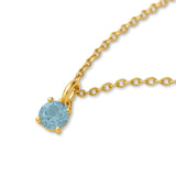 9ct Yellow Gold | Blue Topaz - December Birthstone Bracelet