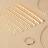 9ct Yellow Gold - Half Round Wire