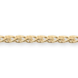 9ct Yellow Gold - Wheat - Bracelet Chain