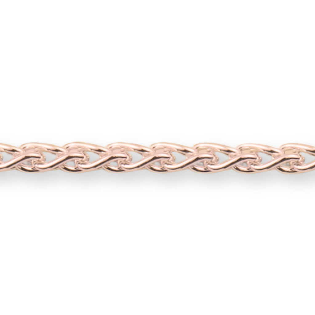 18ct Rose Gold - Wheat - Chain Roll