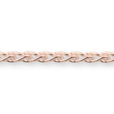 18ct Rose Gold - Wheat - Necklace Chain