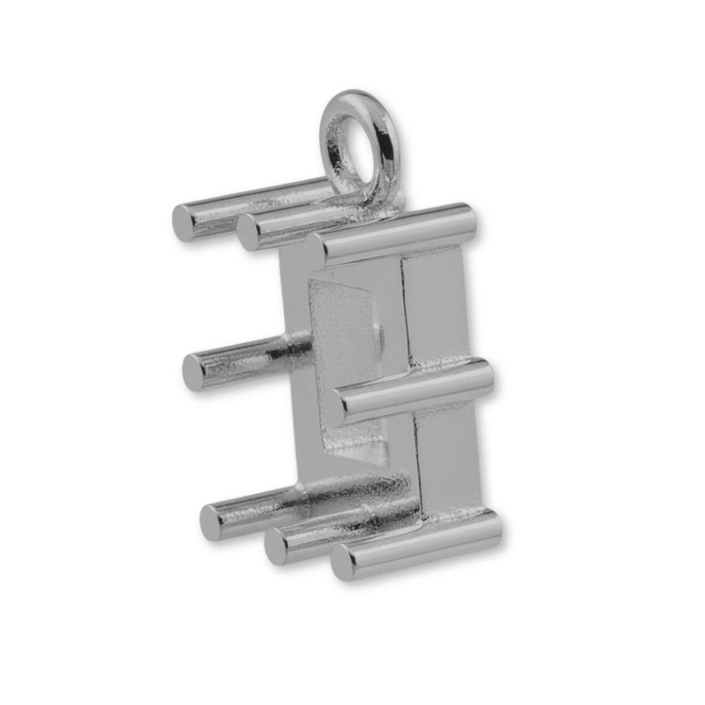 950 Platinum - Rectangle Prong Setting