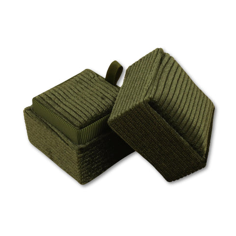 Olive Green - Square Necklace Box