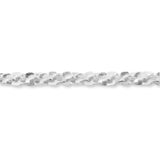 925 Sterling Silver - X Profile - Bracelet Chain
