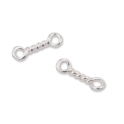 925 Sterling Silber – Twist Connector Charm