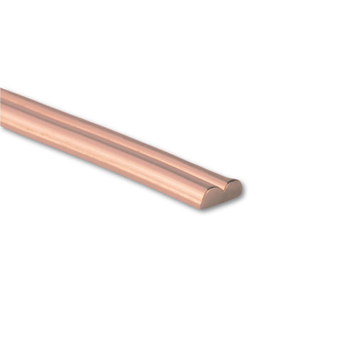 14ct Rose Gold - Double Half Round Wire