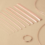 9ct Rose Gold - Half Round Wire