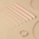 18ct Rose Gold - Half Round Wire