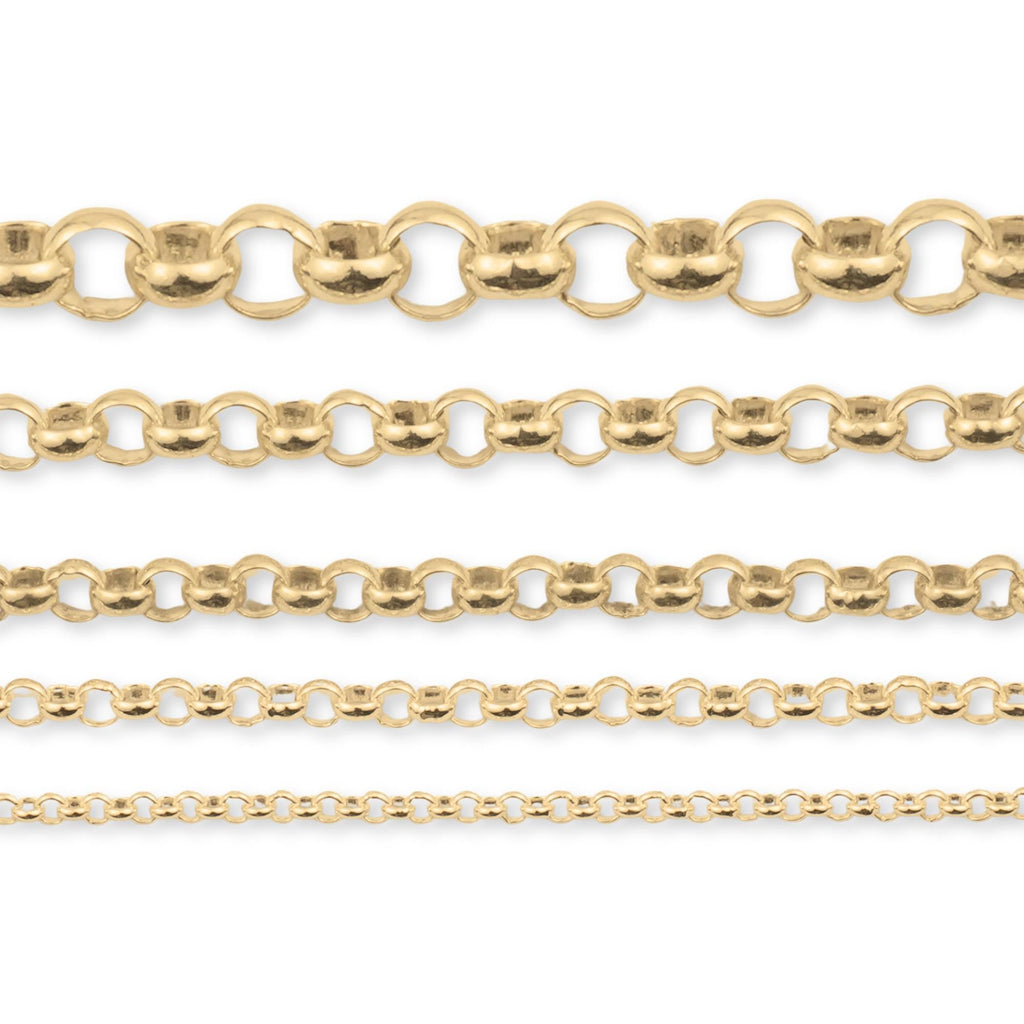 Chai Rool 9ct Yellow Gold - Belcher - Chain Roll