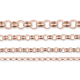 9ct Rose Gold - Belcher - Bracelet Chain