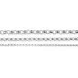 9ct White Gold - Belcher - Necklace Chain