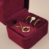 Maroon - Jewellery Travel Box