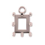 18ct Rose Gold - Rectangle Prong Setting