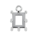 925 Sterling Silver - Rectangle Prong Setting