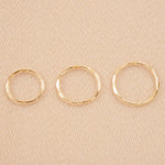 9ct Yellow Gold - Faceted Sleepers