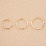 9ct Yellow Gold - Faceted Sleepers