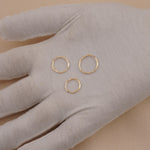 9ct Yellow Gold - Faceted Sleepers