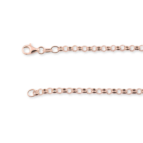 9ct Rose Gold - Belcher - Bracelet Chain