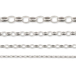 9ct White Gold - Oval Belcher - Chain Extender