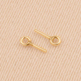 18ct Yellow Gold - Closed Eye Head Pins