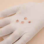 9ct Rose Gold - Disc Butterflies