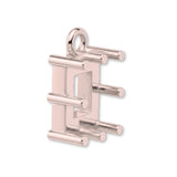 18ct Rose Gold - Rectangle Prong Setting