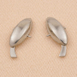 18ct White Gold - Oval Cufflink Backs