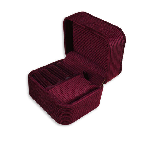 Maroon - Jewellery Travel Box