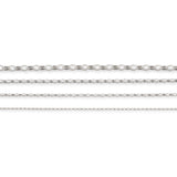 9ct White Gold - Oval Belcher - Chain Roll