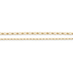 18ct Yellow Gold - Oval Belcher - Bracelet Chain