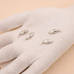 9ct White Gold - Oval Cufflink Backs