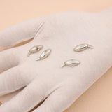 9ct White Gold - Oval Cufflink Backs