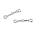 925 Sterling Silver - Ball Bar Connector Charm