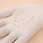 18ct Yellow Gold - Closed Eye Head Pins