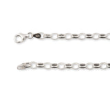 925 Sterling Silver - Oval Belcher - Necklace Chain