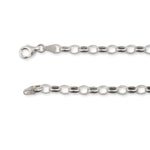 9ct White Gold - Oval Belcher - Chain Extender