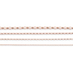 9ct Rose Gold - Oval Belcher - Bracelet Chain