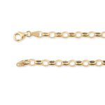 9ct Yellow Gold - Oval Belcher - Bracelet Chain