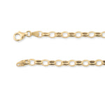 18ct Yellow Gold - Oval Belcher - Bracelet Chain