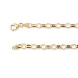 9ct Yellow Gold - Oval Belcher - Chain Extender