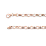 9ct Rose Gold - Oval Belcher - Necklace Chain