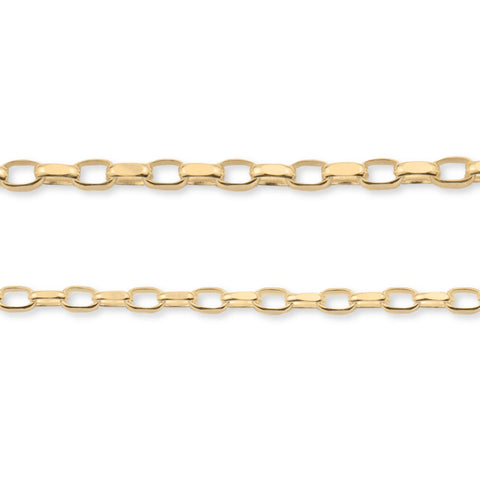 9ct Yellow Gold - Belcher Box - Chain Roll